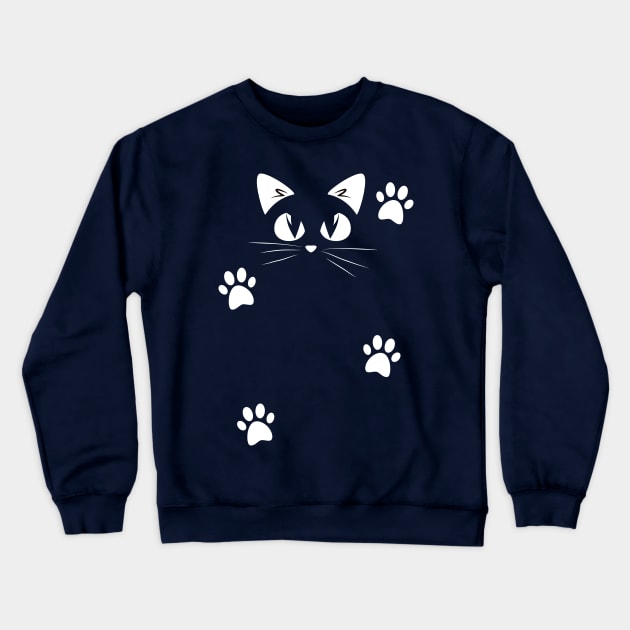 funny cat Crewneck Sweatshirt by zakchman